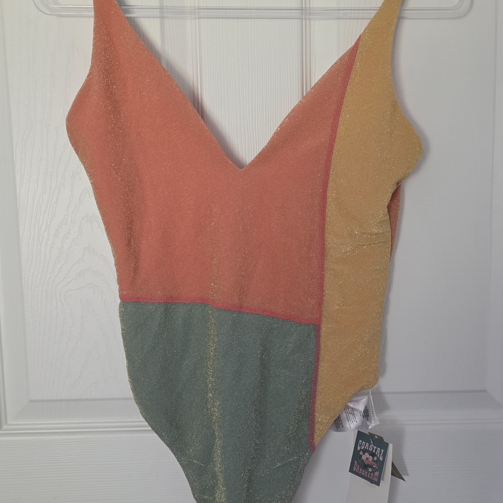NWT O'Neil Colorblock One-Piece Swimsuit